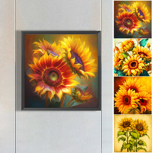 Sunflower 30*30CM(Canvas) Full Round Drill Diamond Painting