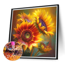 Load image into Gallery viewer, Sunflower 30*30CM(Canvas) Full Round Drill Diamond Painting
