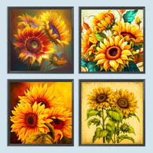 Load image into Gallery viewer, Sunflower 30*30CM(Canvas) Full Round Drill Diamond Painting
