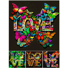 Load image into Gallery viewer, Love Butterflies And Flowers 30*30CM(Canvas) Full Round Drill Diamond Painting
