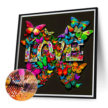 Load image into Gallery viewer, Love Butterflies And Flowers 30*30CM(Canvas) Full Round Drill Diamond Painting
