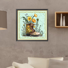 Load image into Gallery viewer, Flower Boots 30*30CM(Canvas) Full Round Drill Diamond Painting
