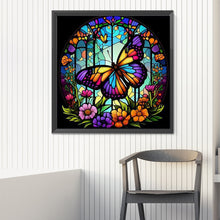 Load image into Gallery viewer, Butterfly 30*30CM(Canvas) Full Round Drill Diamond Painting
