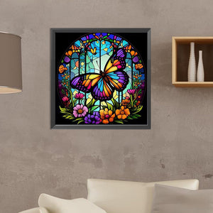 Butterfly 30*30CM(Canvas) Full Round Drill Diamond Painting