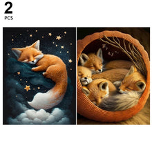 Load image into Gallery viewer, Fox 30*40CM(Canvas) Full Round Drill Diamond Painting
