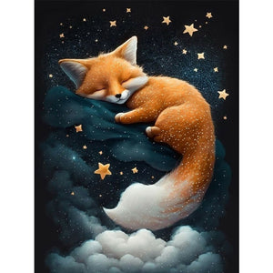 Fox 30*40CM(Canvas) Full Round Drill Diamond Painting