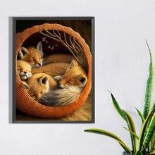 Load image into Gallery viewer, Fox 30*40CM(Canvas) Full Round Drill Diamond Painting
