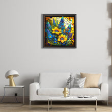 Load image into Gallery viewer, Stained Glass Sunflower 45*45CM(Canvas) Full Round Drill Diamond Painting
