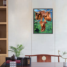 Load image into Gallery viewer, Monkey Paradise 30*40CM(Canvas) Full Round Drill Diamond Painting
