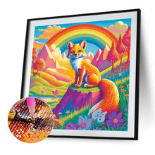 Load image into Gallery viewer, Fox And Rainbow 40*40CM(Canvas) Full Round Drill Diamond Painting
