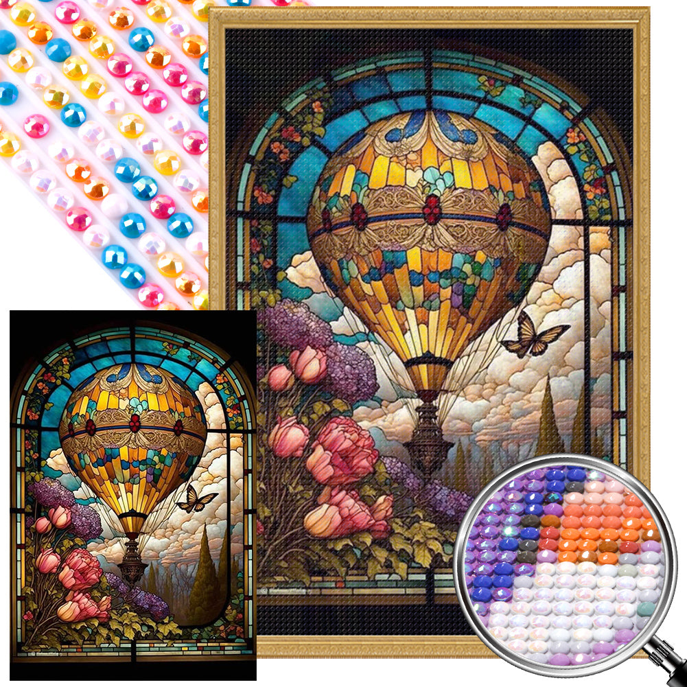 Hot Air Balloon 40*60CM(Picture) Full Round Drill Diamond Painting