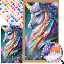 Load image into Gallery viewer, Unicorn 40*70CM(Picture) Full Round Drill Diamond Painting
