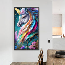 Load image into Gallery viewer, Unicorn 40*70CM(Picture) Full Round Drill Diamond Painting
