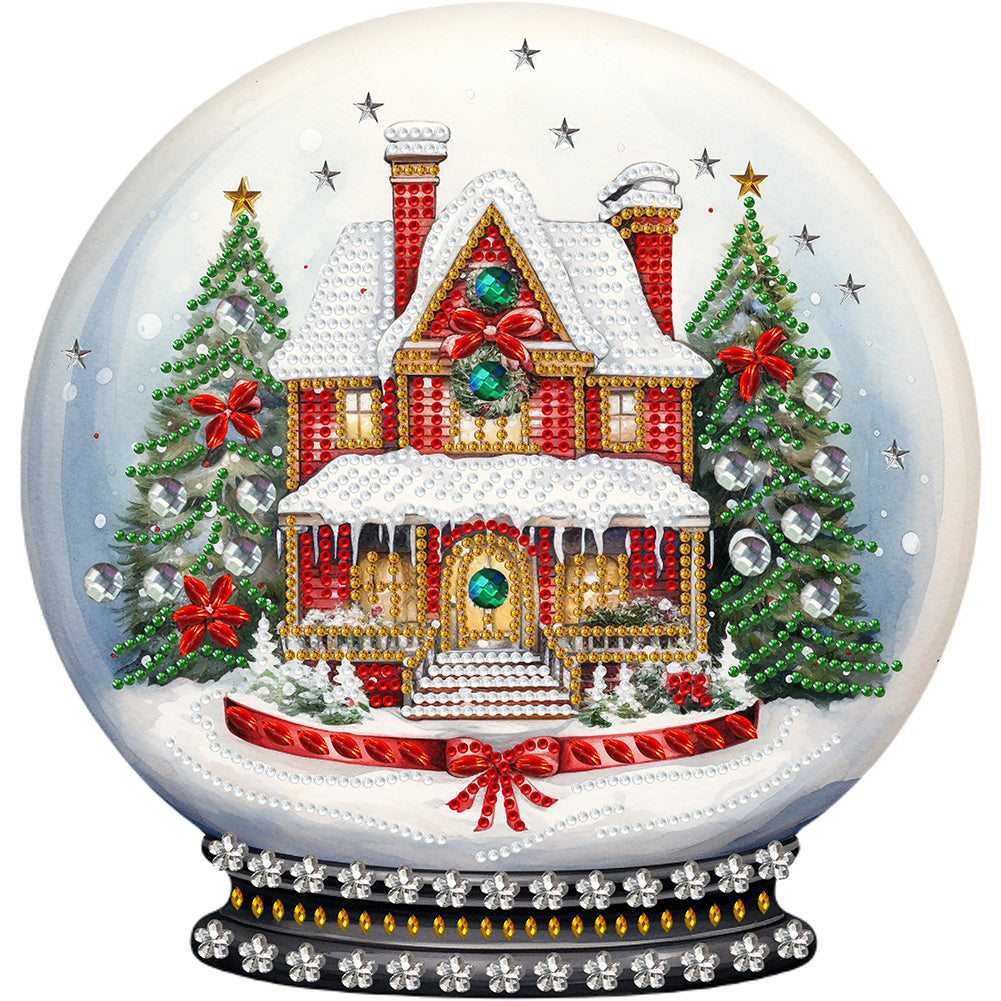Christmas Crystal Ball 30*30CM(Canvas) Partial Special Shaped Drill Diamond Painting