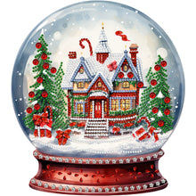 Load image into Gallery viewer, Christmas Crystal Ball 30*30CM(Canvas) Partial Special Shaped Drill Diamond Painting
