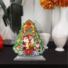 Load image into Gallery viewer, 5D DIY Diamond Desktop Ornament Round Drill Xmas Tree Diamond Art Decor Ornament
