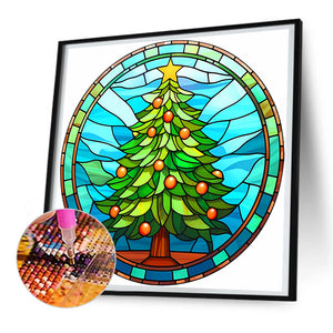Christmas Tree 30*30CM(Canvas) Full Round Drill Diamond Painting