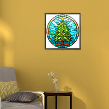 Load image into Gallery viewer, Christmas Tree 30*30CM(Canvas) Full Round Drill Diamond Painting
