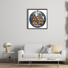Load image into Gallery viewer, Snow House 30*30CM(Canvas) Full Round Drill Diamond Painting
