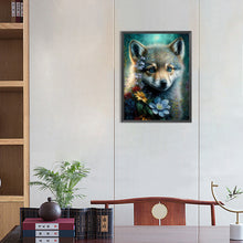 Load image into Gallery viewer, Flower And Little Fox 30*40CM(Canvas) Full Round Drill Diamond Painting
