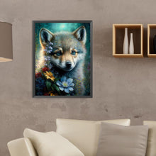 Load image into Gallery viewer, Flower And Little Fox 30*40CM(Canvas) Full Round Drill Diamond Painting
