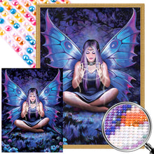 Load image into Gallery viewer, Butterfly Fairy Girl 40*55CM(Picture) Full Round Drill Diamond Painting
