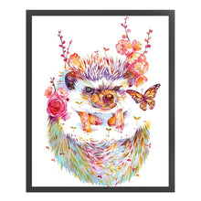 Load image into Gallery viewer, Flowering Hedgehogs (40*50CM ) 11CT 3 Stamped Cross Stitch
