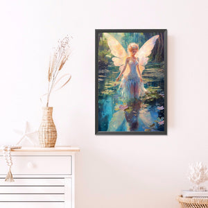 Butterfly Fairy Girl 40*60CM(Picture) Full Round Drill Diamond Painting