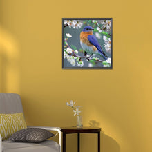 Load image into Gallery viewer, Blue Bird 30*30CM(Canvas) Full Round Drill Diamond Painting
