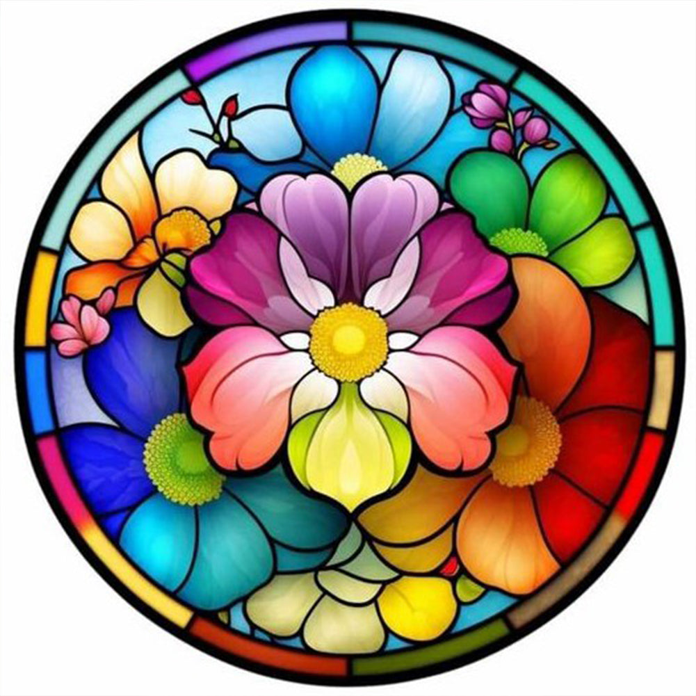 Medallions 30*30CM(Canvas) Full Round Drill Diamond Painting
