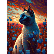 Load image into Gallery viewer, Prairie Cat 30*40CM(Canvas) Full Round Drill Diamond Painting
