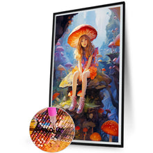 Load image into Gallery viewer, Mushroom Girl 30*50CM(Canvas) Full Round Drill Diamond Painting
