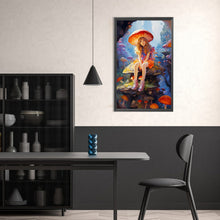 Load image into Gallery viewer, Mushroom Girl 30*50CM(Canvas) Full Round Drill Diamond Painting
