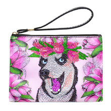 Load image into Gallery viewer, Partial Shaped Drill DIY Diamond Painting Bag with Zipper (Puppy)
