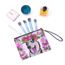 Load image into Gallery viewer, Partial Shaped Drill DIY Diamond Painting Bag with Zipper (Puppy)
