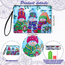 Load image into Gallery viewer, Partial Shaped Drill DIY Diamond Painting Bag with Zipper (Xmas Snowman)
