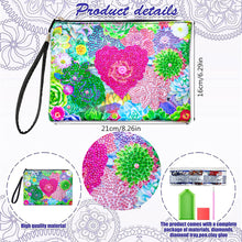 Load image into Gallery viewer, Partial Shaped Drill DIY Diamond Painting Bag with Zipper (Love Succulent)

