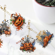 Load image into Gallery viewer, Double Sided Diamond Art Ornament Special Shape Owl (6PCS Odd Pumpkin)
