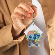 Load image into Gallery viewer, Double Sided Diamond Art Ornament Special Shape Owl (6PCS Flower Boots)
