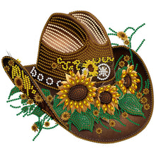 Load image into Gallery viewer, Cowboy Hat 30*30CM(Canvas) Partial Special Shaped Drill Diamond Painting

