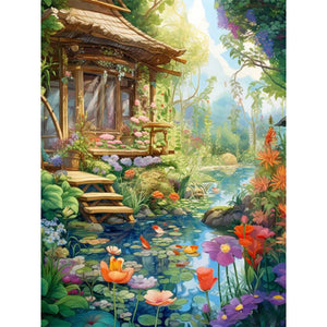 Scenery (50*65CM ) 11CT 3 Stamped Cross Stitch