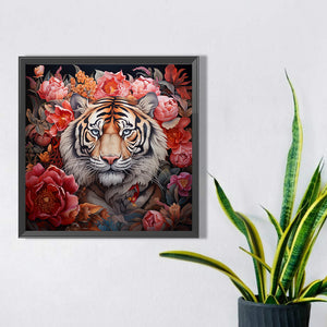 Tiger 40*40CM(Picture) Full Round Drill Diamond Painting