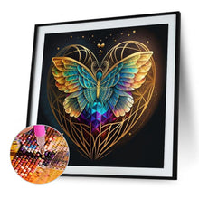Load image into Gallery viewer, Blue Butterfly Heart 40*40CM(Picture) Full Round Drill Diamond Painting
