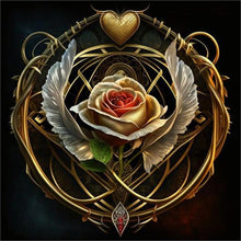 Load image into Gallery viewer, Rose Heart 40*40CM(Picture) Full Round Drill Diamond Painting
