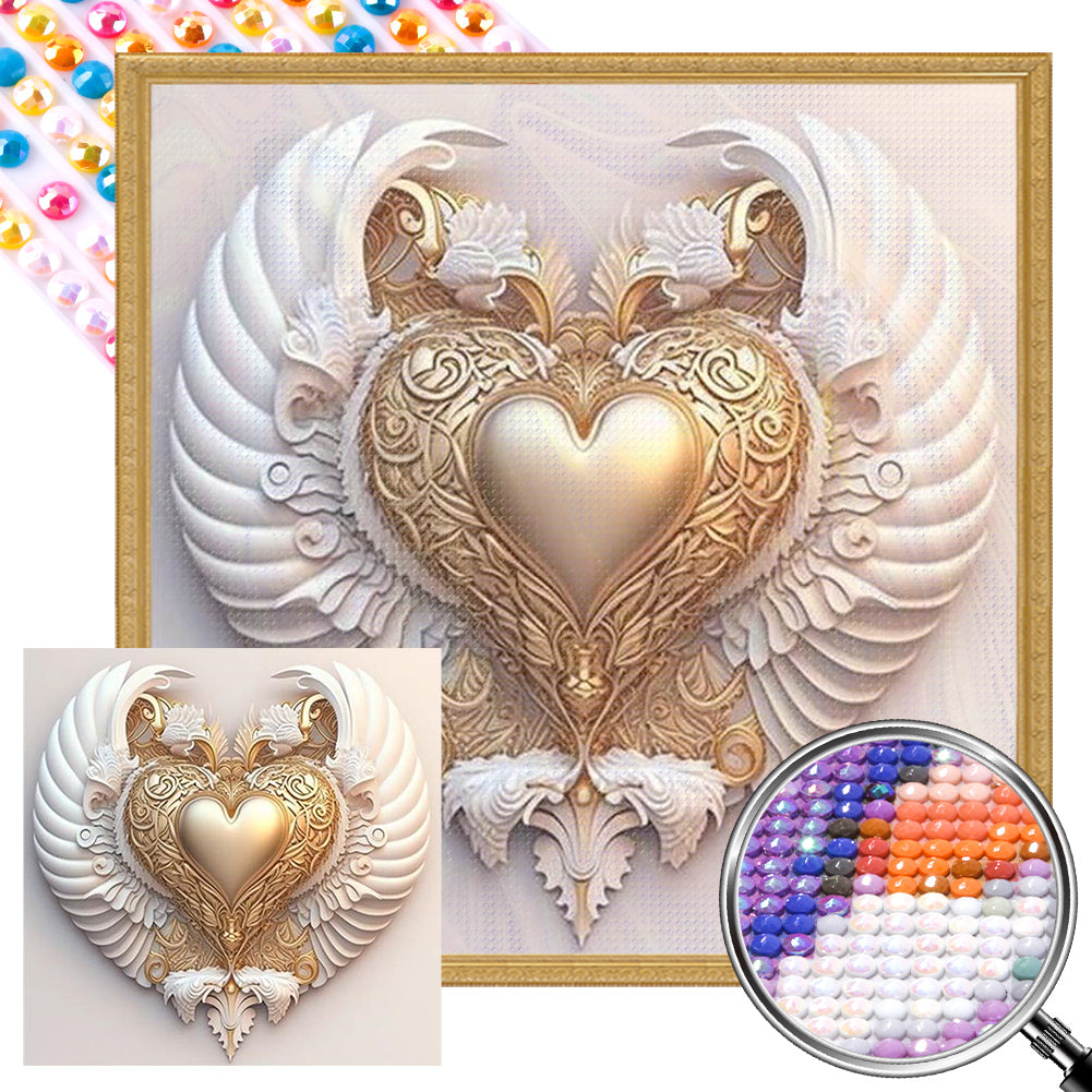 Eternal Heart 40*40CM(Picture) Full Round Drill Diamond Painting