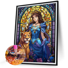 Load image into Gallery viewer, Lion And Beauty 40*50CM(Picture) Full Round Drill Diamond Painting
