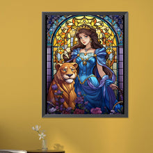 Load image into Gallery viewer, Lion And Beauty 40*50CM(Picture) Full Round Drill Diamond Painting
