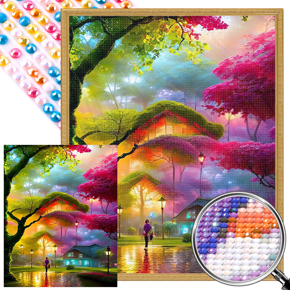 Colorful Woods 40*50CM(Picture) Full Round Drill Diamond Painting