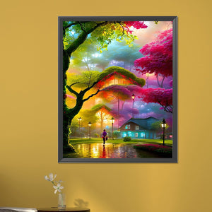 Colorful Woods 40*50CM(Picture) Full Round Drill Diamond Painting