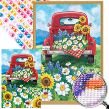 Load image into Gallery viewer, Truck Flowers 40*60CM(Picture) Full Round Drill Diamond Painting
